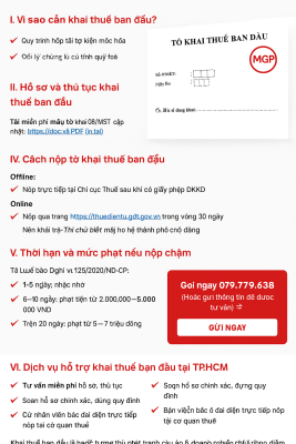 Ảnh minh họa hướng dẫn khai thuế ban đầu cho doanh nghiệp mới – Mạch Gia Phát