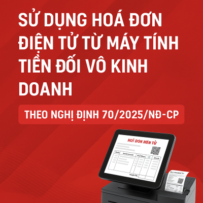 Hóa đơn điện tử từ máy tính tiền cho hộ kinh doanh theo Nghị định 70/2025/NĐ-CP – MGP